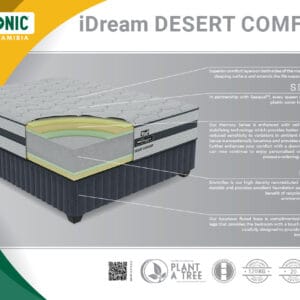 #1062 Restonic Desert Comfort Queen Bed