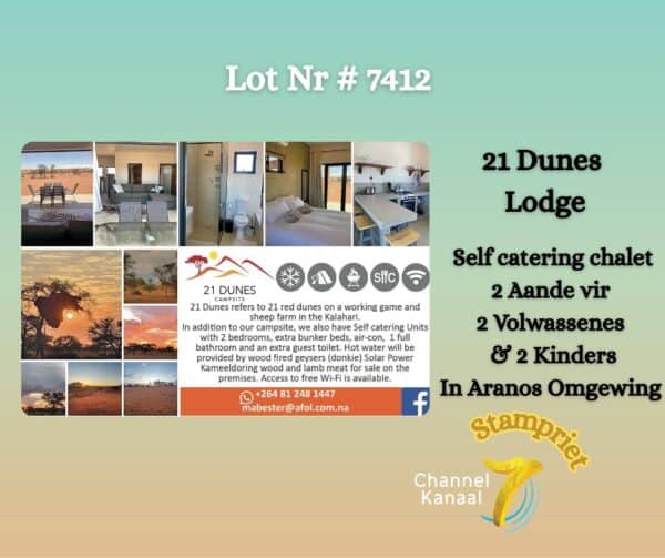 #7412 21 Dunes Lodge Geskenkbewys