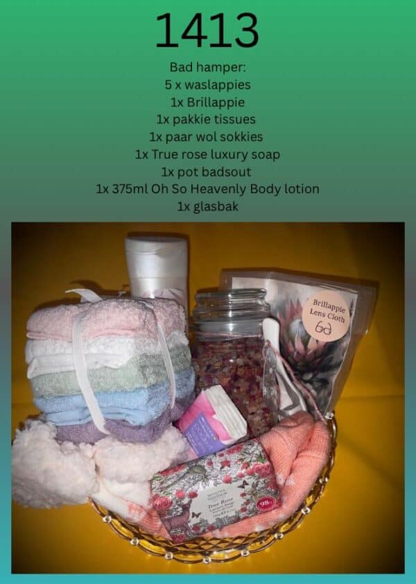 # 1413  dames Bad pamper hamper