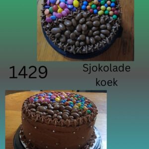 #  1429  chocolate koek