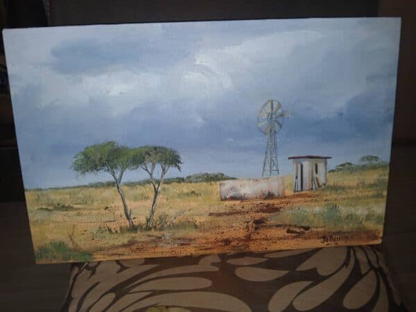 #2604 Olieverf Canvas- Windpomp