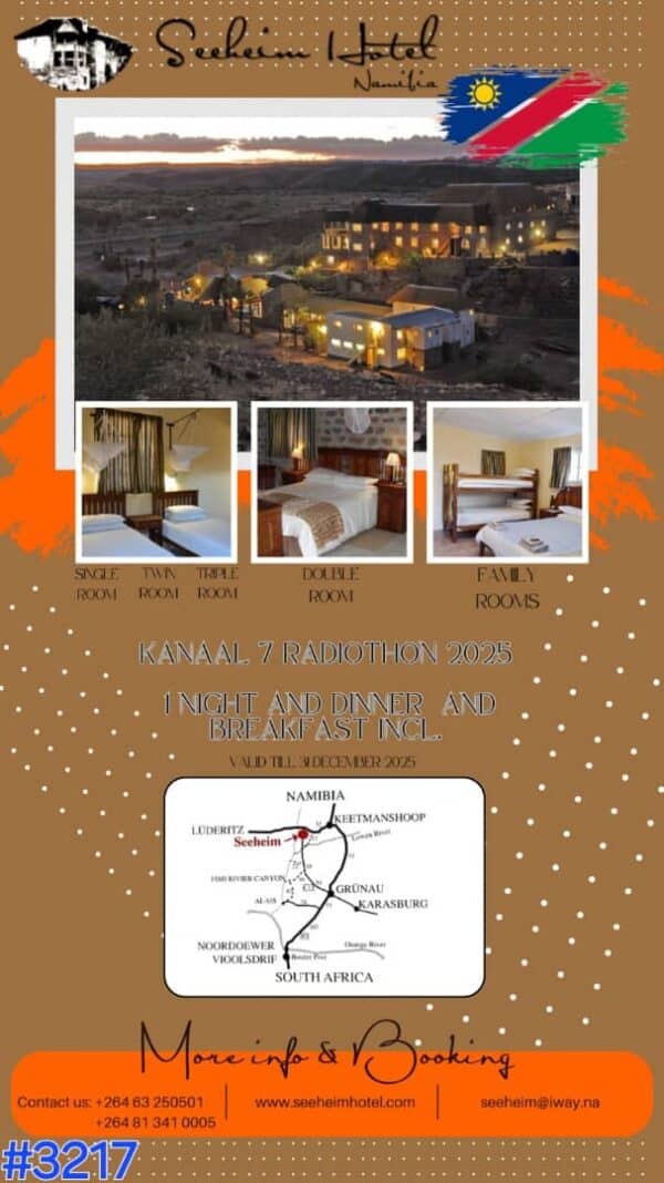 #3217 Suide van Namibia Safari toer
