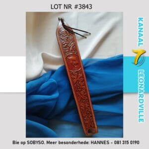 #3843 EGTE LEER GEWEERBAND