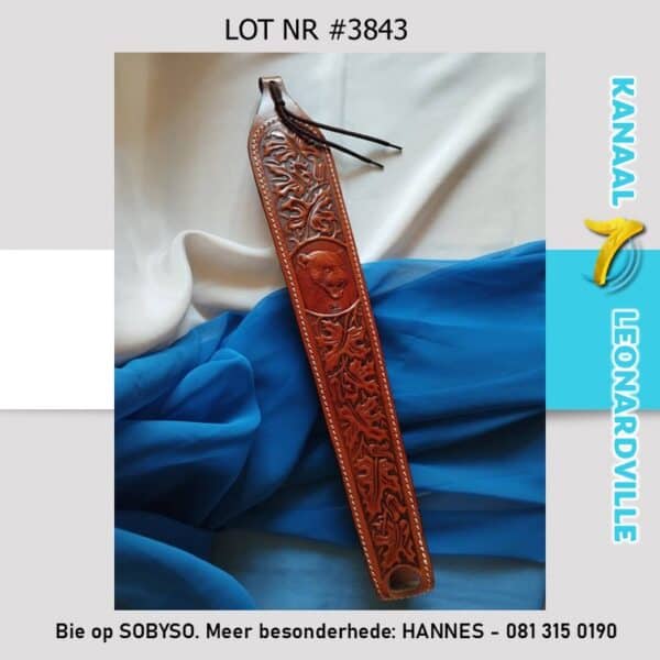 #3843 EGTE LEER GEWEERBAND