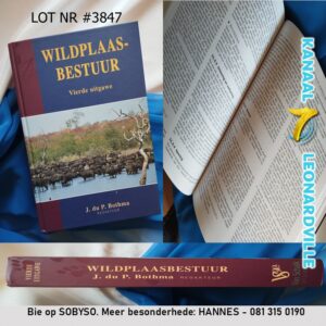 #3847 WILDPLAASBESTUUR-BOEK