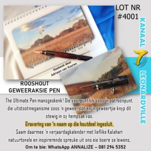 #4001 Rooshout Geweeraksie Pen