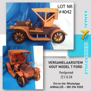 $4042 Hout Model T Ford (Versamelaarsitem)