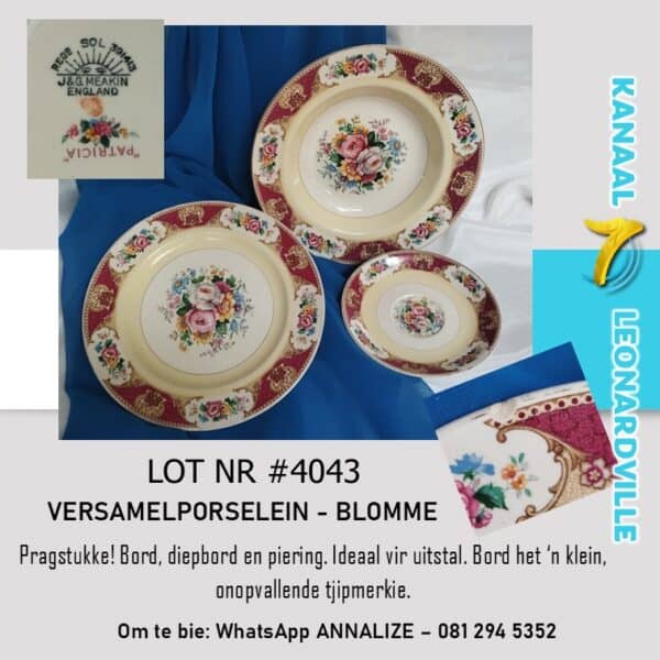 #4043 Versamelporselein Blomme
