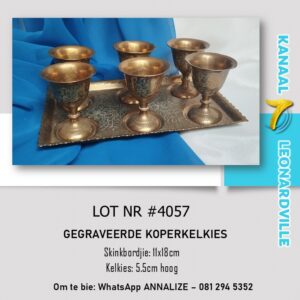 #4057 Gegraveerde Koperkelkies
