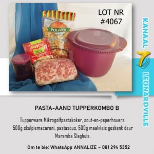 #4067 Pasta aand Tupperkombo B