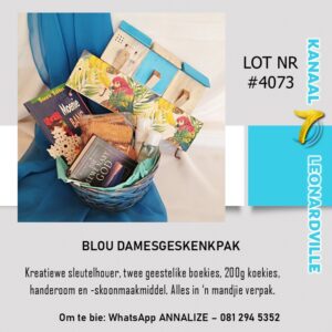 #4073 Blou Damesgeskenkpak