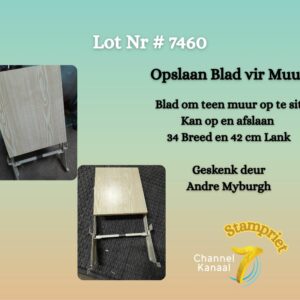 #7460 Opslaan blad vir muur