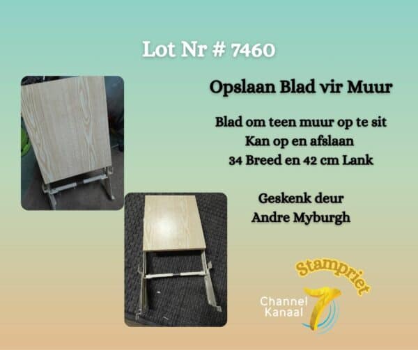 #7460 Opslaan blad vir muur