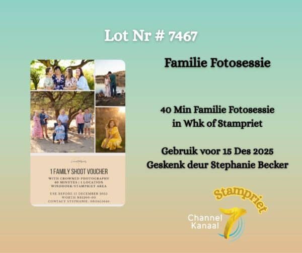 #7467 Fotosessie Geskenkbewys