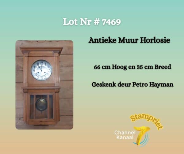 #7469 Muur Horlosie