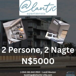 #7704 Akkommodasie Atlantic Apartment, selfsorg