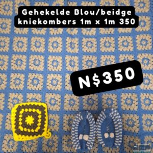 #7759 Handwerk/kuns Gehekelde kniekombers