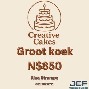 #7798 Tuisgebak/lekkergoed Creative Cakes