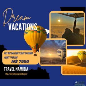 #7810 Vermaak/Geskenkbewyse Hot Air Ballooning Namibia