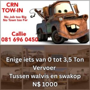 #7834 CRN - Tow-In Vrag vervoer