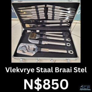 #7841 - Vlekvrye Staal Braai Stel