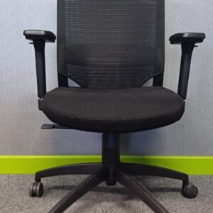 #1048 Black Orion Office Wheel Chair - Midback