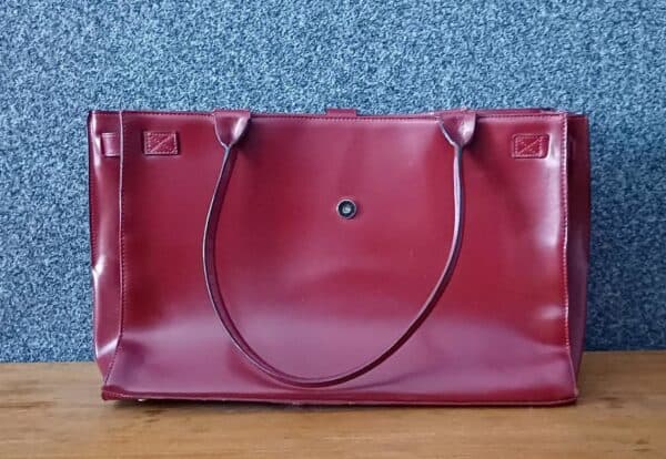 #0683 Rooi Wilsons leather handsak - Image 3