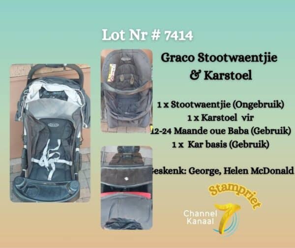 #7414 Graco stootwaentjie en kar stoel