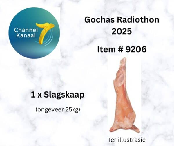 # 9206 - 1 x Skaap karkas - ongeveer 25kg