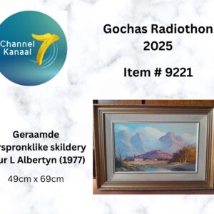 # 9221 - Geraamde oorspronklike skildery deur Leslie Albertyn (1977)