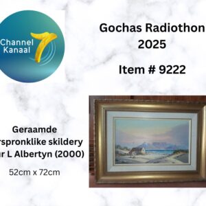 # 9222 - Geraamde oorspronklike skildery deur Leslie Albertyn (2000)