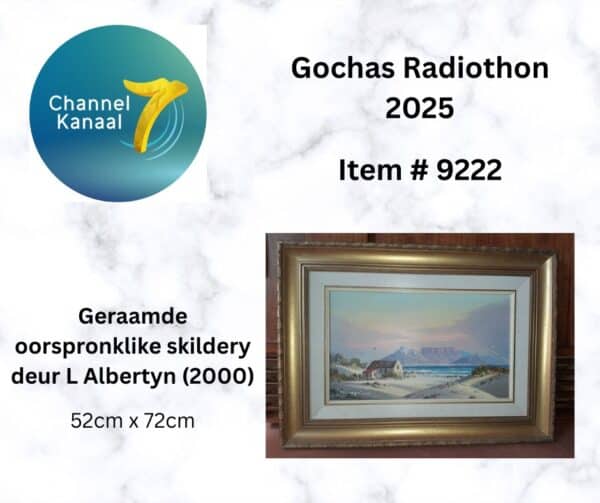 # 9222 - Geraamde oorspronklike skildery deur Leslie Albertyn (2000)