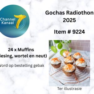 # 9224 - 24 x Muffins - Wortel, piesang en neut - Word op bestelling gebak