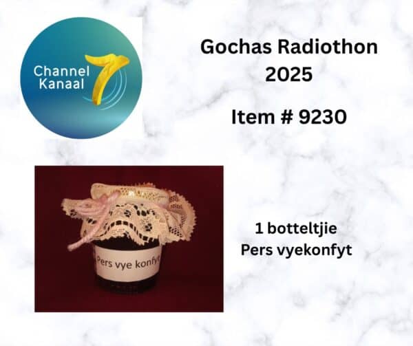 # 9230 - 1 Botteltjie pers vyekonfyt (330ml)