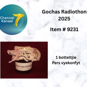 # 9231 - 1 Botteltjie Pers vyekonfyt (330ml)
