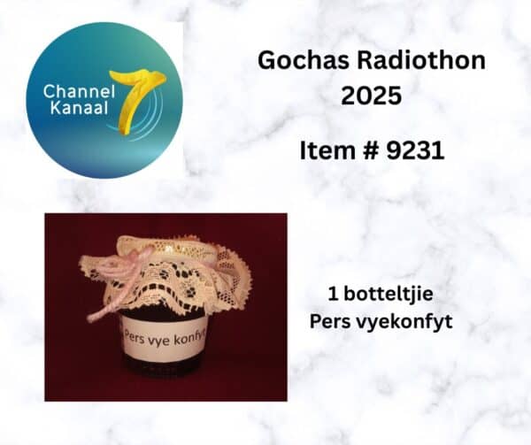 # 9231 - 1 Botteltjie Pers vyekonfyt (330ml)