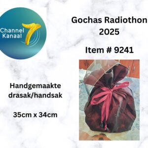# 9241 - Handgemaakte drasak / handsak (35cm x 34cm)