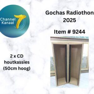 # 9244 - 2 x CD houtkassies (50cm hoog)