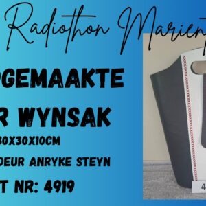 #4919 Handgemaakte Leer Wynsak