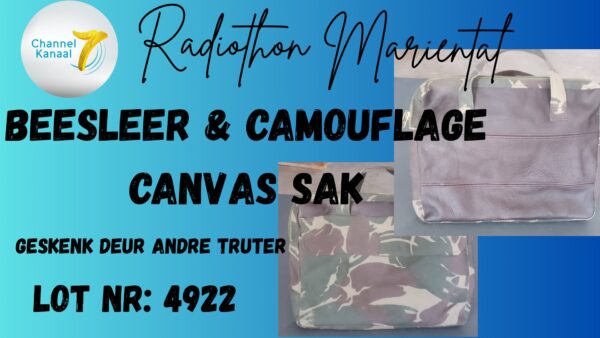 #4922 Beesleer/Camouflage Canvas Sak
