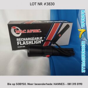 #3830 MAC AFRIC 1000 Lumens Rechargeable LED Flashlight
