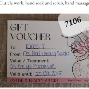 #7106 D's Nail & Beauty Voucher