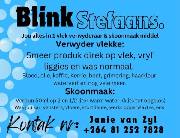 #2908 2X1kg Blink Stefaans skoonmaakmiddel.