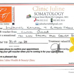 #2930 Clinic Juline Geskenkbewys