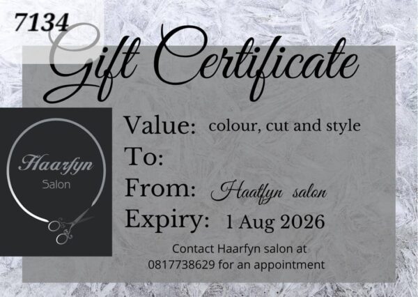 #7134 Haarfyn Voucher