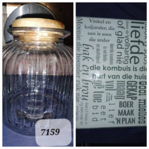 #7159 Koekie Bottel & Snybord
