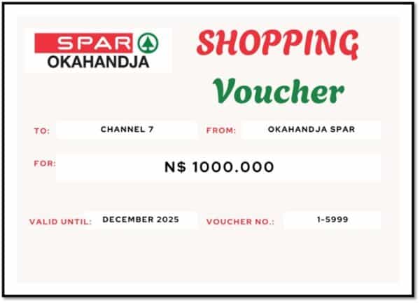 #8622 Spar Okahandja koopbewys N$1000.00