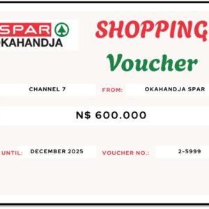 #8623 Spar Okahandja koopbewys 600.00