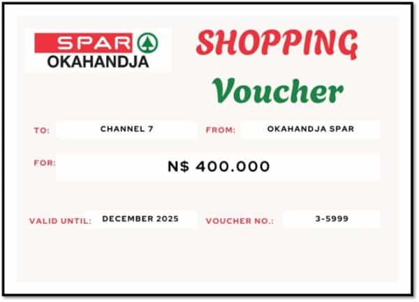 #8624 Spar Okahandja Koopbewys 400.00