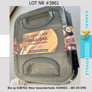 #3861 COOLLINE BRAAI BAK STAINLESS STEEL 5.5L